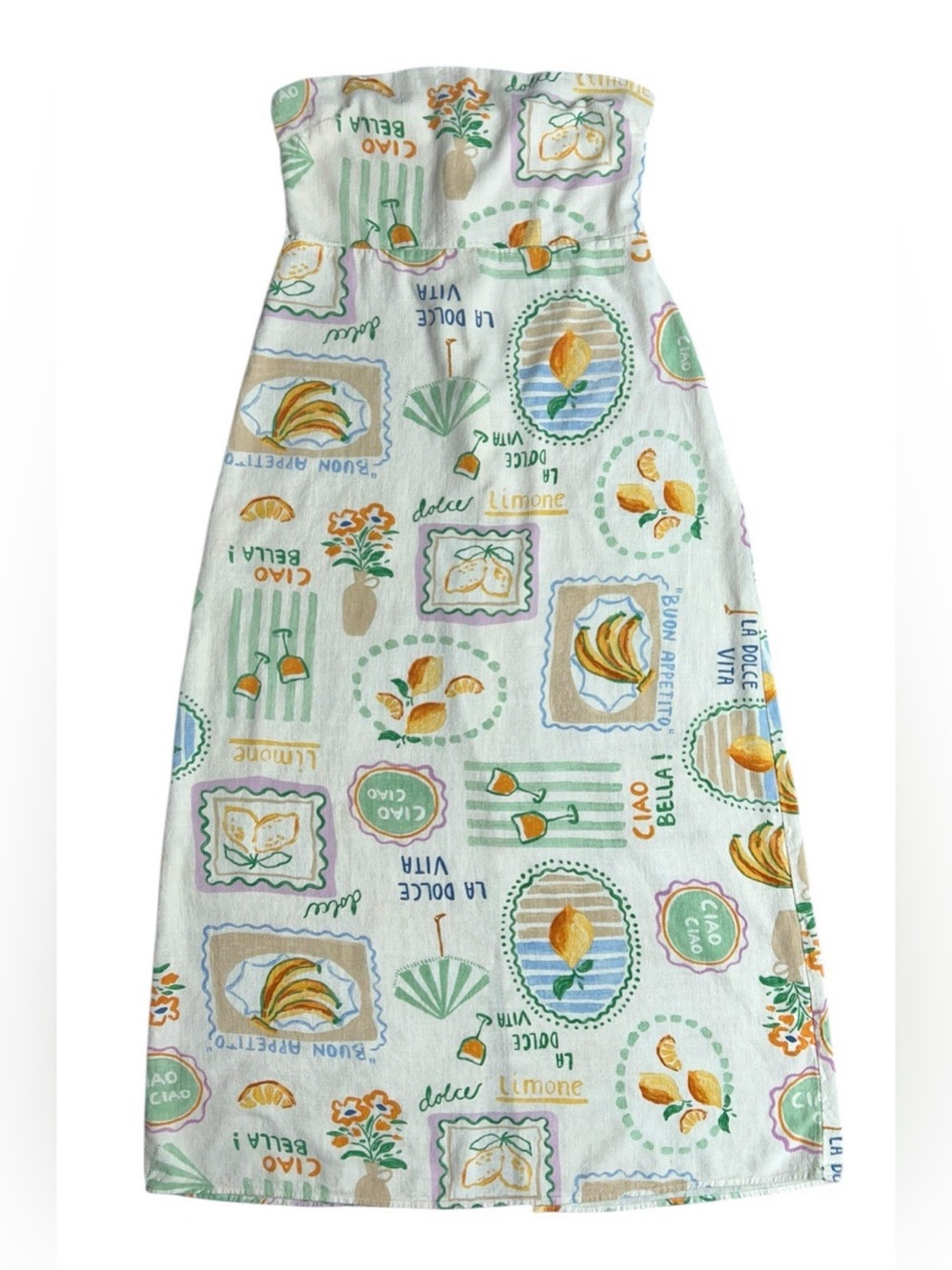 Anthropologie Paper Heart Strapless Maxi Sundress Vacay Size Large